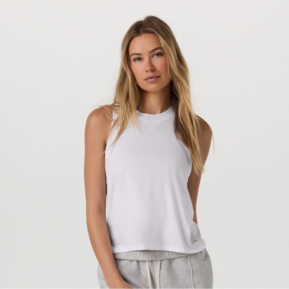 Vuori Tops - Vuori White Energy Muscle Tee